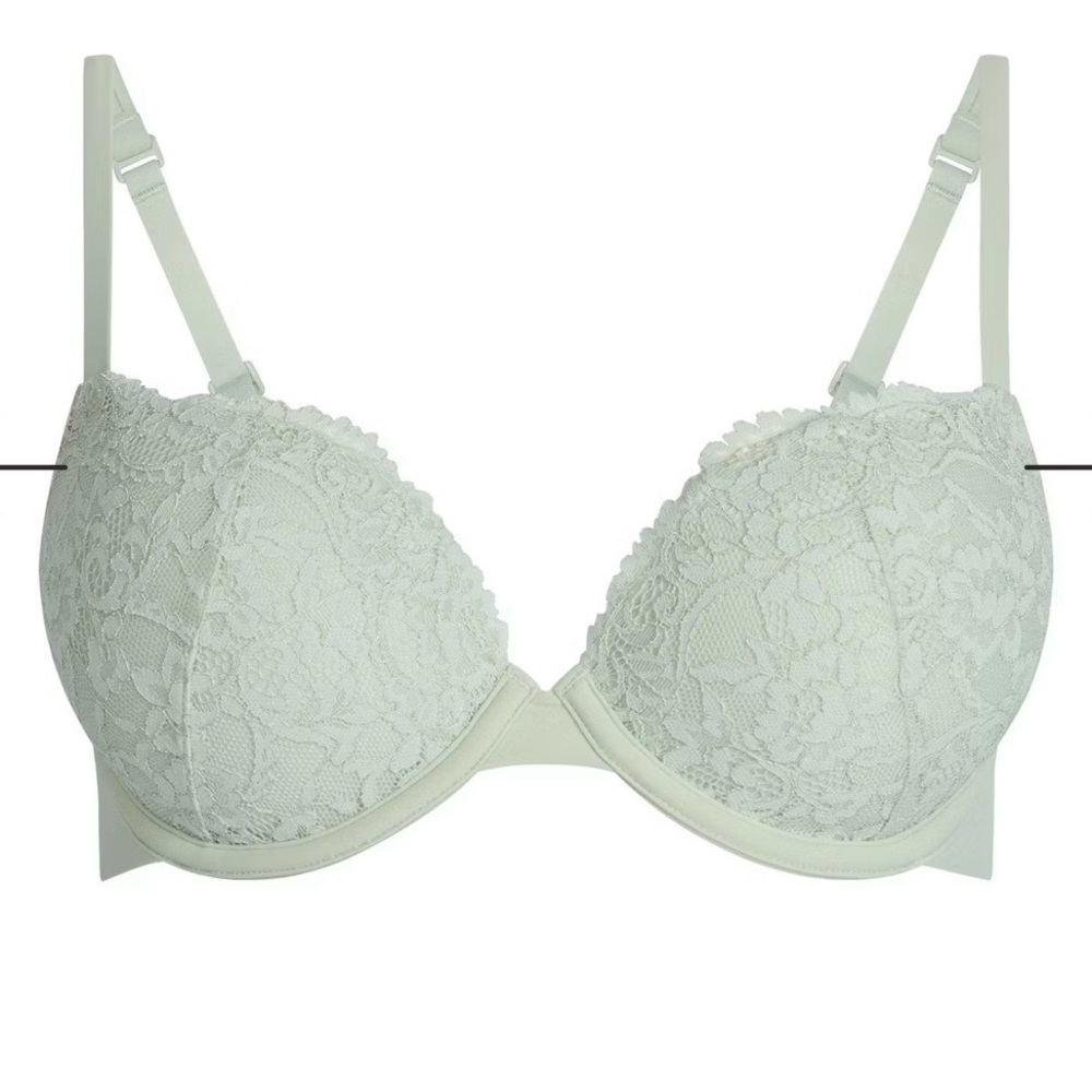 SKIMS Fits Everybody Lace Push Up Bra NWT 32F 32DDD